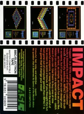 Impact (1987)(Audiogenic Software Ltd.)[t] box cover back